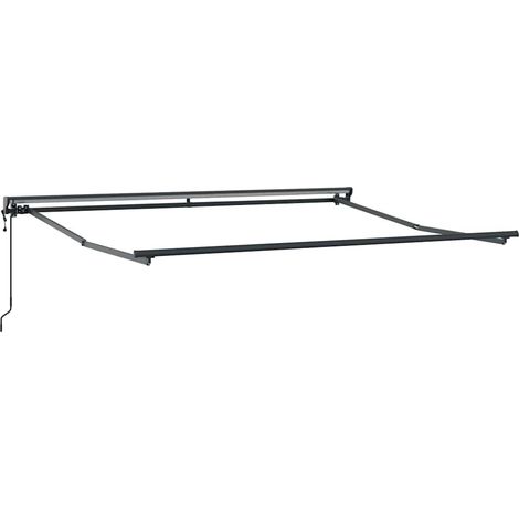 Cadre d'auvent Réglable Anthracite 3,5 x 2,5 m Acier (1/5)