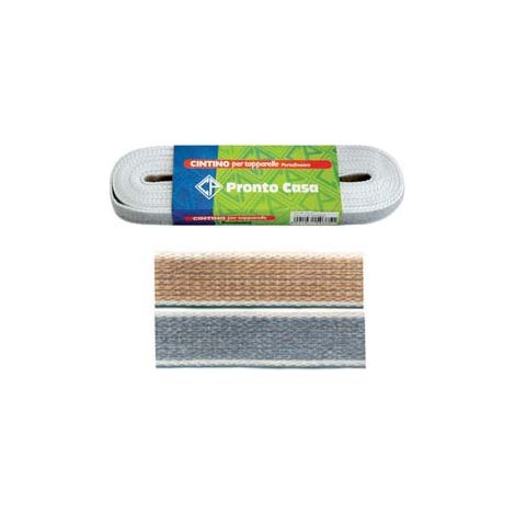 CINTINO COTONE AVANA E GRIGIO PER AVVOLGIBILI IN MATASSINE- - mt.7,5x mm.22h. in matassina gr.20 per metro - 12 matassa