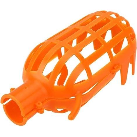 Tête de panier à fruits en plastique, outil d'économie de main-d'œuvre, récupère les fruits pour la récolte (orange) (1/5)