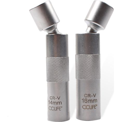 Clé Magnétique Pour Bougies D Allumage - 14 Mm - Insert À Douze Pans - 3/8 Pouces - Acier Chrome Vanadium - 1 Pièce (1/5)