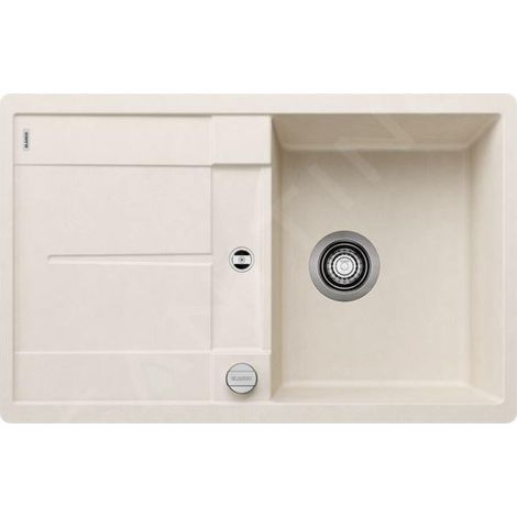 Blanco Metra 45 - Évier en silgranit, 770x490 mm, avec commande de vidage, blanc doux 527107 (1/2)