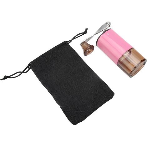 Moulin à café manuel portable en céramique rose, pour expresso, cafetière à piston et café filtre, pour une utilisation à la maison et en voyage.-AquaForge (1/4)