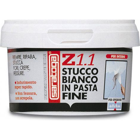 STUCCO BIANCO IN PASTA FINE PER INTERNI Z1.1 350GR SARATOGA (1/2)