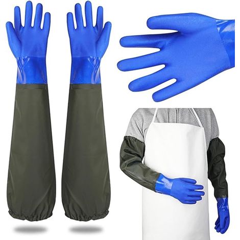 Filiyano-Gants longs en caoutchouc - Gants - Gants imperméables - Gants pour femmes - Gants de lavage auto - Gants habillés - Gants de soin (1/5)