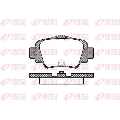 Bremsbeläge HINTEN 0499.00 Remsa Nissan Micra II