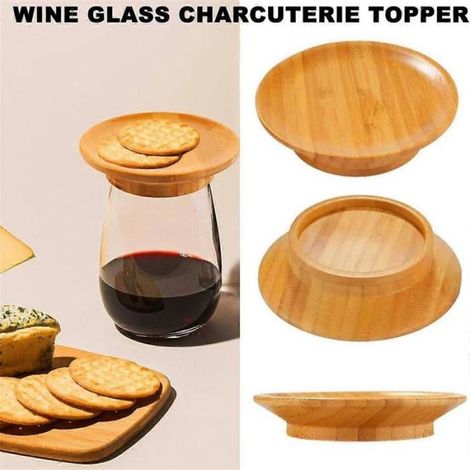 Sous-Verre En Bambou - Pour Verres À Vin Et Plateaux À Charcuterie - Lot De 8 Pièces (1/5)