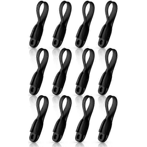 Lot de 12 attaches-câbles adhésives en silicone pour appareils électroménagers, idéales pour la cuisine. (1/5)