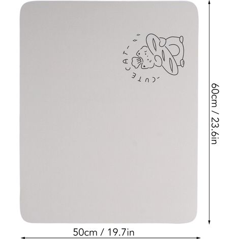 Ortviai Tapis de Bar à Café 2 Pièces 50x60 cm – Antidérapant, Imperméable et Absorbant pour Machine à Café et Évier (1/4)