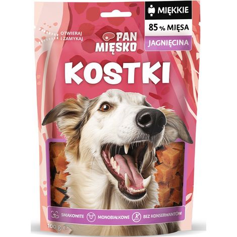 Mr. Meat  Friandises moelleuses pour chiens  Sachet de 100 g - Cubes d'agneau 100 g