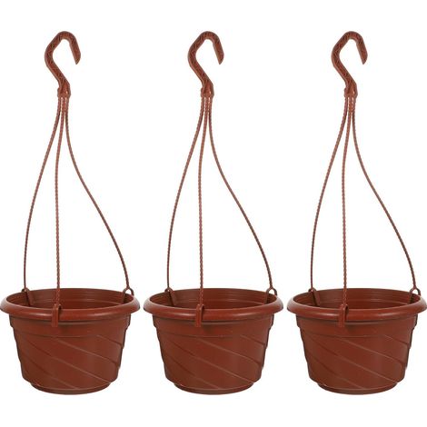 Gadpiparty Lot de 3 pots fleurs suspendus en plastique pour chlorophyte (1/5)