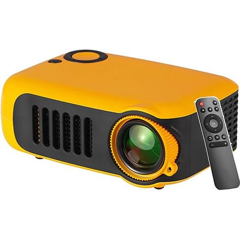 Proyector para teléfono móvil，pantalla HD 1080p，control remoto，portátil / 17 x 16 x 8,5 cm，1000 lúmenes，compatible con HDMI (1/5)