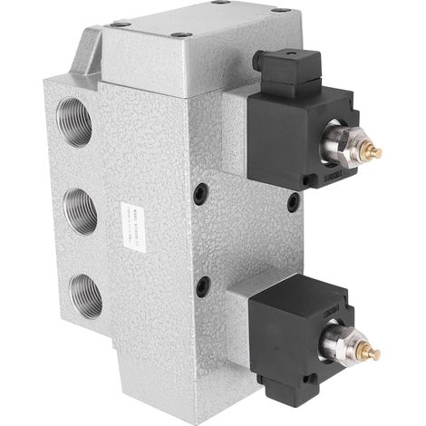 Magnetventil 3-Positionen 5-Wege Doppel-Elektrosteuerung Schiebesäulenbauweise G3/4 Zoll K35D2H-20DC12V (1/5)