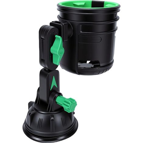 Porte-gobelet de Voiture avec Double Fentes Pliables, Base D'aspiration Solide, Angle Réglable pour Pare-Brise de Tableau de Bord, Convient aux Bouteilles d'eau, Tasses à café (1/5)