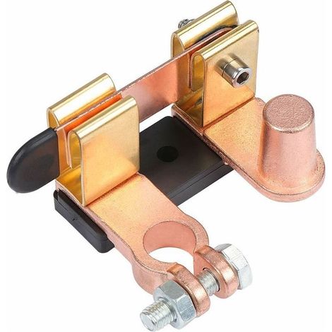 Disjoncteur de batterie automobile en laiton, disjoncteur principal de batterie négative 12 V/24 V (1/4)