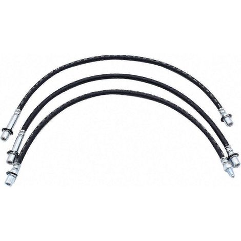 Kit de 3 flexibles de frein rallongés pour roues avant et arrière, compatible avec différents modèles de véhicules. (1/5)