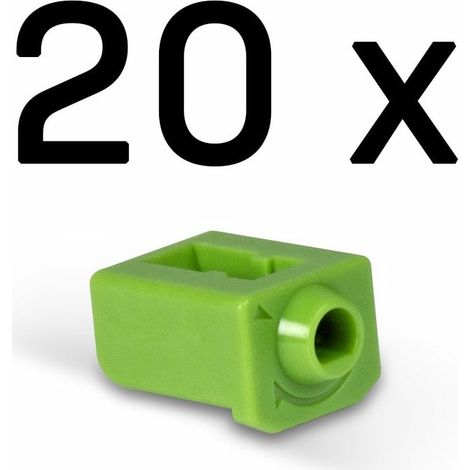 Lindy 47913 clip sicura Bloccaporte SFP Verde Acrilonitrile butadiene stirene (ABS) 20 pz (1/4)