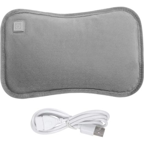 Borsa dell'acqua calda elettrica, con rivestimento in flanella, pieghevole, lavabile, riscaldatore automatico per letto e mani (1/4)