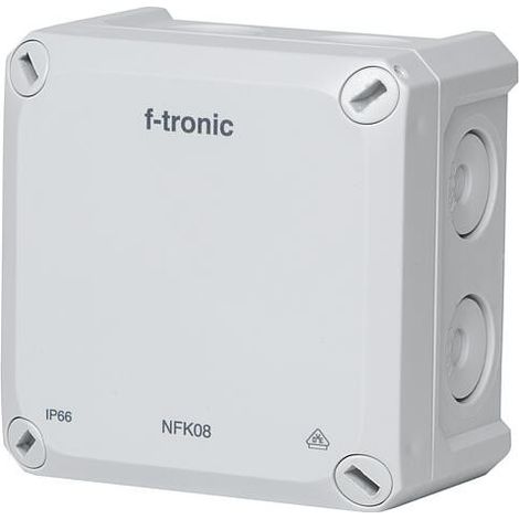 Boîte de dérivation F-TRONIC FR Neptun Compact, 85x85x54 mm, gris