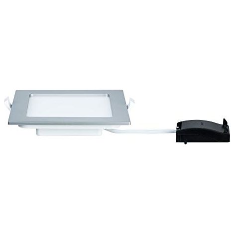 Paulmann 92077 Lampada da Soffitto Quadrata con Pannello Led Bianco Neutro, 12 W, 4000 K, Ip44, Resistente Agli Spruzzi, Lampadina Inclusa, In Plastica, 12 W (1/3)