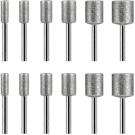 Ensemble de fraises diamantées pour la sculpture sur pierre, roches, verre et céramique, outils rotatifs (1/4)