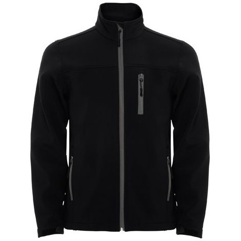Chaqueta SoftShell de 2 capas de manga raglán con cremallera sellada  ANTARTIDA ROLY 16 Negro