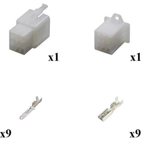 Kit connettore serie MTW maschio femmina 9 vie