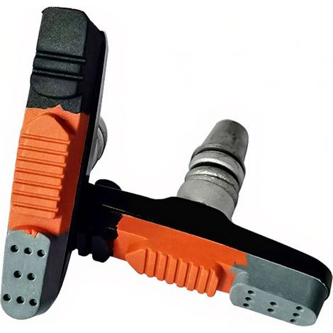 mi.xim 1 par de pastillas de freno V-Brake para bicicleta, con tuerca hexagonal y arandelas de 55 mm, para bicicleta de montaña, bicicleta de carretera y bicicleta plegable. (1/5)