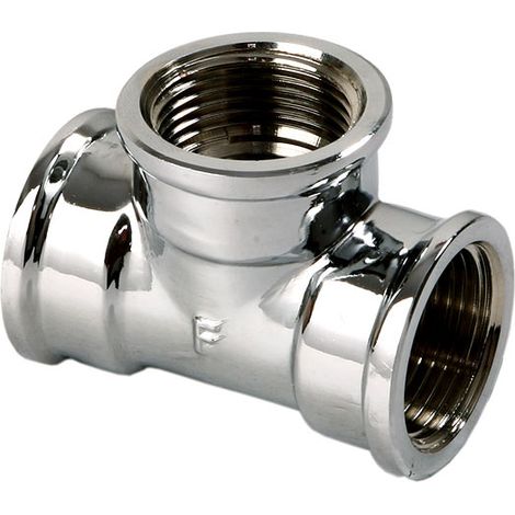 Raccordo ferro t02c ottone cromato 44 x 27 mm (1/2)