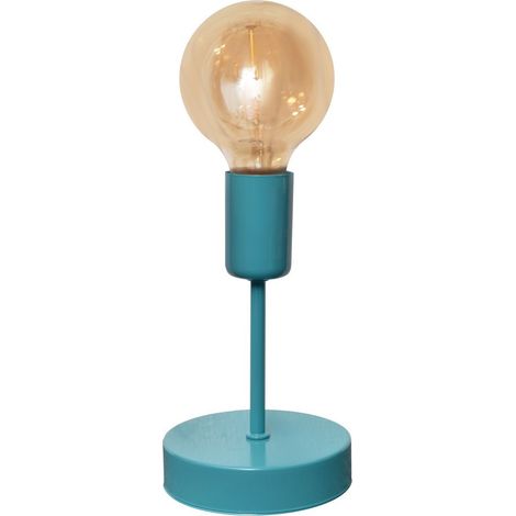 Helam TUBE Lampe à Poser Turquoise 12cm