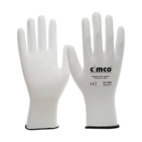 CIMCO SKINNY SOFT WHITE 141264 NYLON GANTS DE TRAVAIL TAILLE: 10, XL 1 PAIRE(S) (1/2)