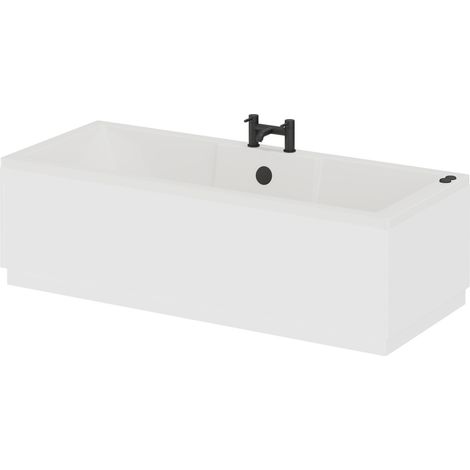 Legend 1700mm x 700mm Left Hand 6 Jet Matt Black V-Tec Single Ended Whirlpool Bath (1/5)