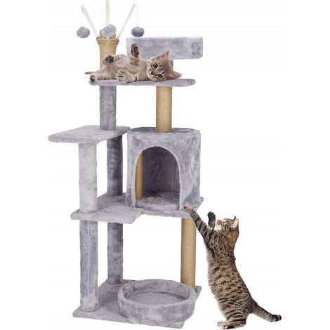 GRATTUGIA CASA per GATTO CASA letto PALO giocattolo SISAL TORRE 5 livelli (1/5)