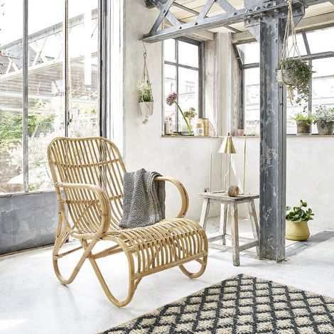 Fauteuil en rotin naturel