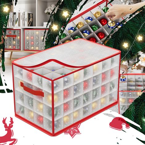 Scatola Decorazioni Natalizie Organizer Addobbi Natalizi Capacità 112 Palline (1/5)