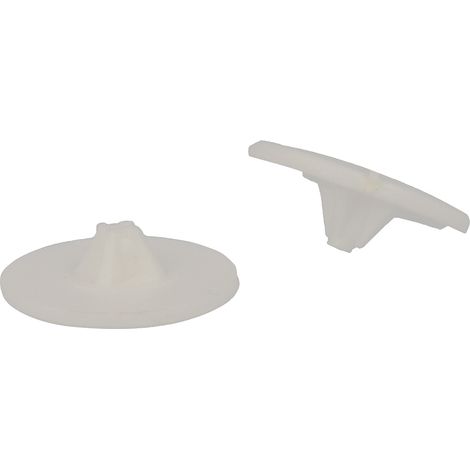 Tappi coprivite n plastica bianca per viti a croce PH e PZ - 20 pz.