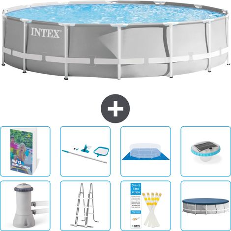 Prism Frame Pool Rund - 427x107 cm - 9-teilig S595