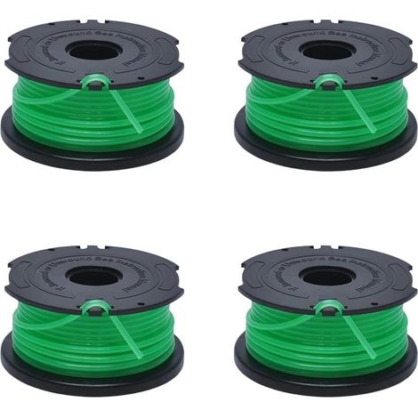 Lot de 4 bobines de fil A6486 compatibles avec les débroussailleuses Black and Decker GL7033 GL9035 GL8033 (1/5)