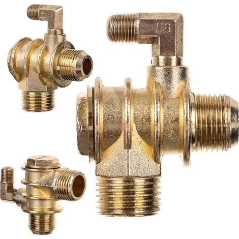 RÜCKSCHLAGVENTIL FÜR KOMPRESSOR 1/2" 3/4" MIT ENTLÜFTUNGSMETALL