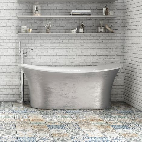 Luxury Freestanding Bathtub 1695x750 - Silver