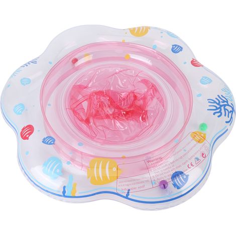 Bouée bébé avec siège de sécurité pour l'apprentissage de la natation en piscine (rose) (1/5)