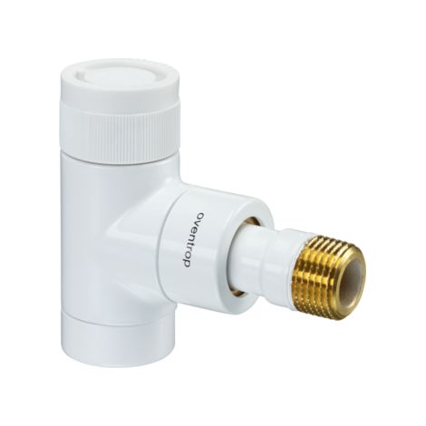 Oventrop vanne thermostatique série E 1.163.062 1.2 « Eck, blanc (1/2)