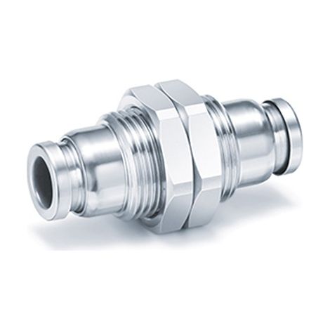 Raccord union de cloison SMC KQB2 vers Enfichable, 8 mm Enfichable, 8 mm ( Prix pour 1 )