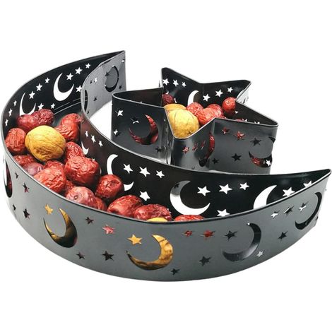 Speiseteller, Ramadan-Stern-Tablett und Mond-Tablett-Lebensmittelaufbewahrungsbehälter (
