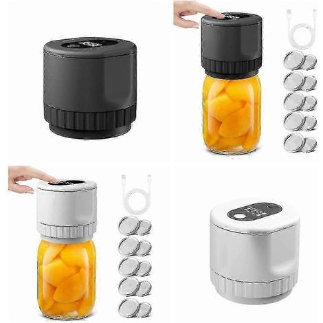 Scelleuse sous vide pour bocaux Mason - Kit de mise sous vide électrique pour bocaux Mason (1/5)