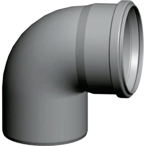 Wolf Coude Cob 2651508 87 °, DN 80 , jusqu&39à 120 ° C, pour tuyau d&39échappement, PP