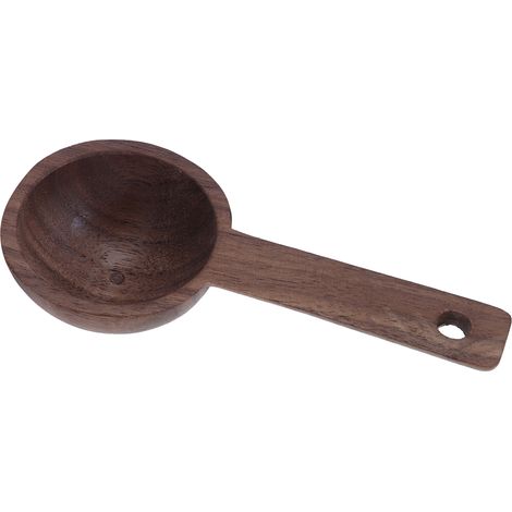 Cuillère à café en bois noyer, cuillère doseuse pour café, thé, sucre, farine et épices - 1 pièce, accessoire de cuisine (1/5)