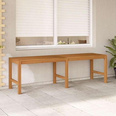 vidaXL Banco de jardín de madera maciza de teca 150 cm (1/5)