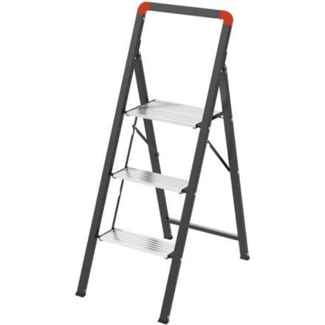 gierre-bsf301-taburete acero-aluminio mini slimstep mix (3 peldaños)