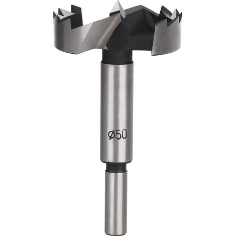 Foret Forstner - 50 mm - Longueur Totale 90 mm - Tige Cylindrique - Pour Menuiserie Bois - 1 Pièce (1/5)