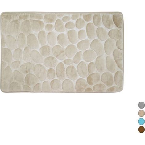 TAPPETO ANTISCIVOLO BAGNO CIOTTOLI 40X60 CM Azzurro